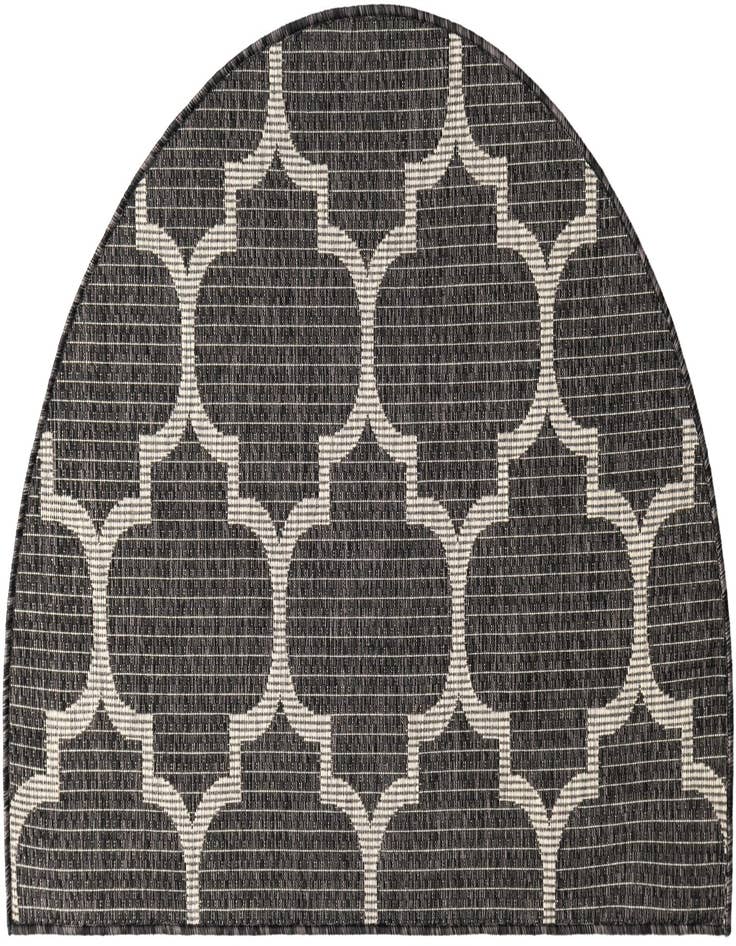 Detail image of 2' 7 x 4' Easy-Clean Trellis Indoor / Outdoor Hearth Rug