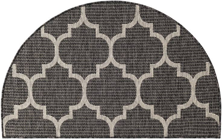 Detail image of 2' 7 x 4' Easy-Clean Trellis Indoor / Outdoor Hearth Rug