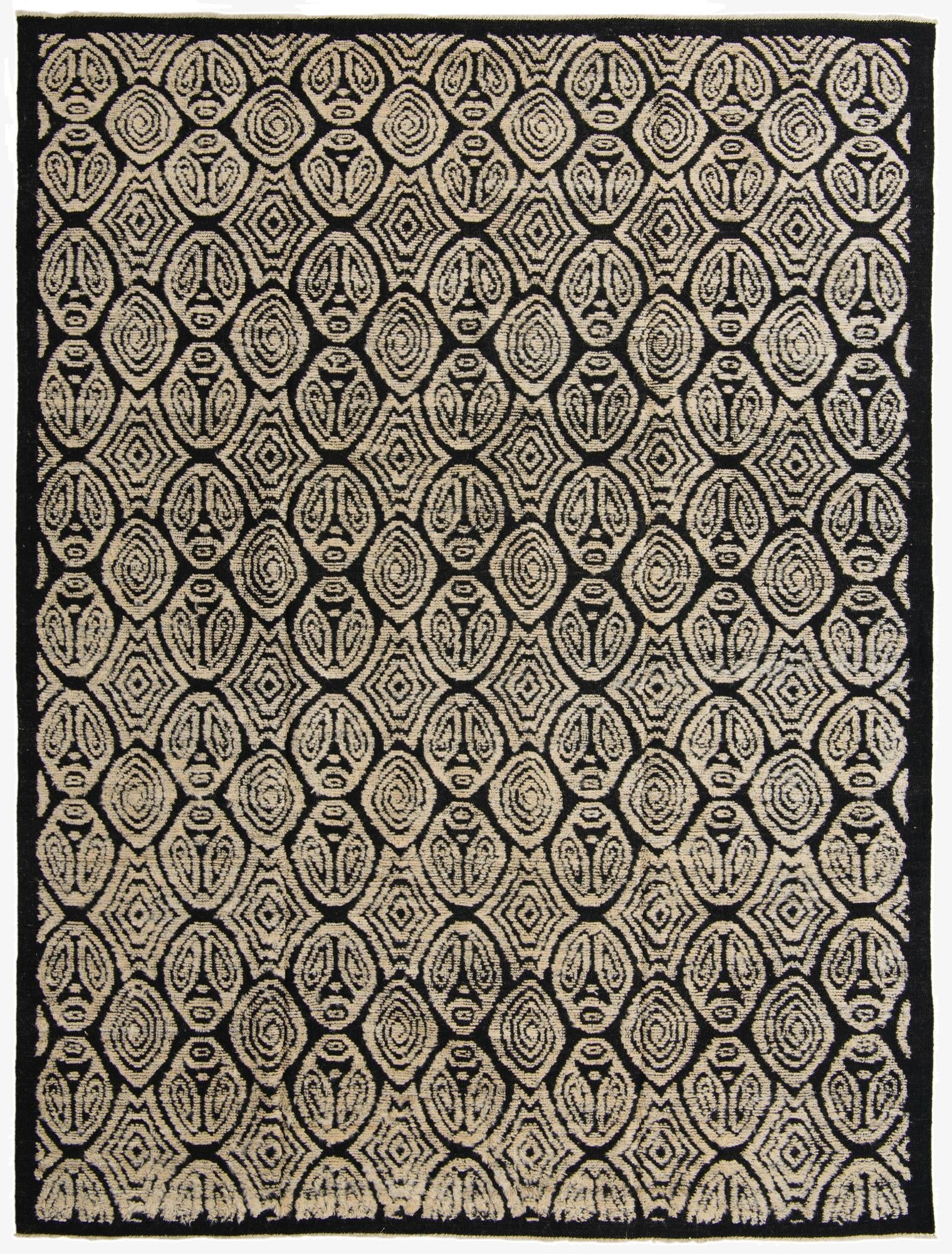 9' 5 x 12' 6  Hand Knotted Darya Wool Rug