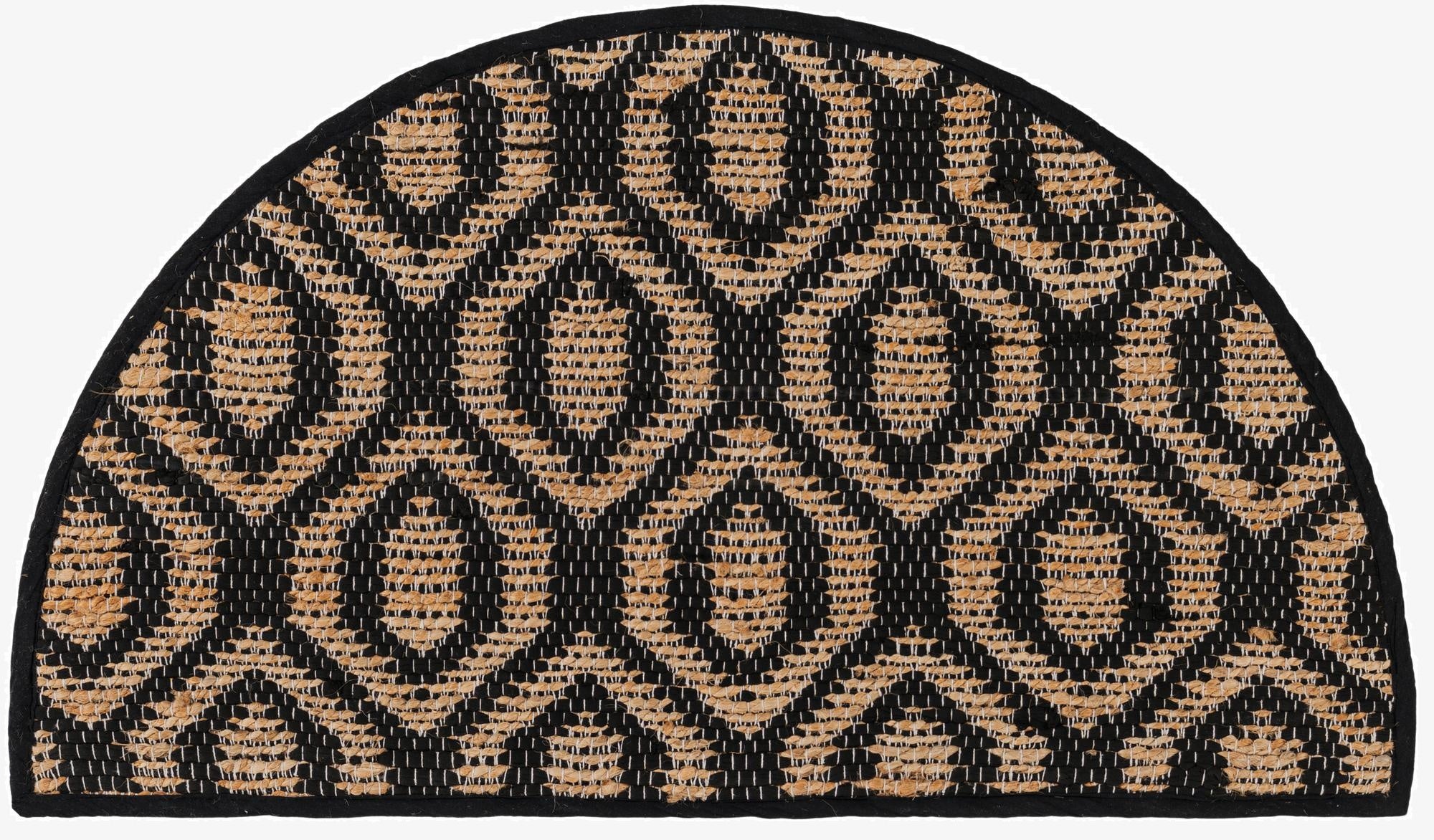 65cm x 110cm  Hand Woven Chindi Jute Chimenea Alfombra