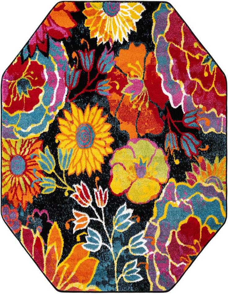 Detail image of 5' x 5' Florence Octagon Rug