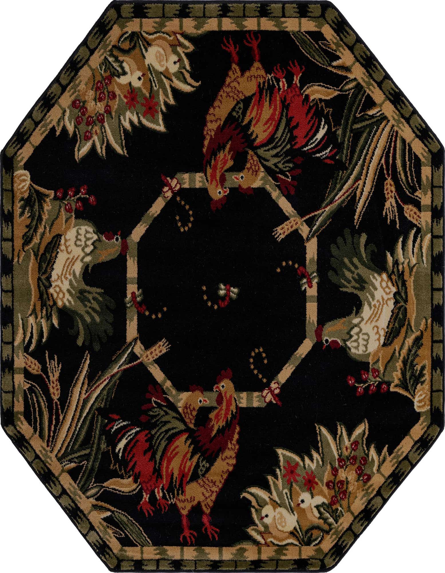 Primary image  5' 3 x 5' 3 Pastoral Octagon Rug