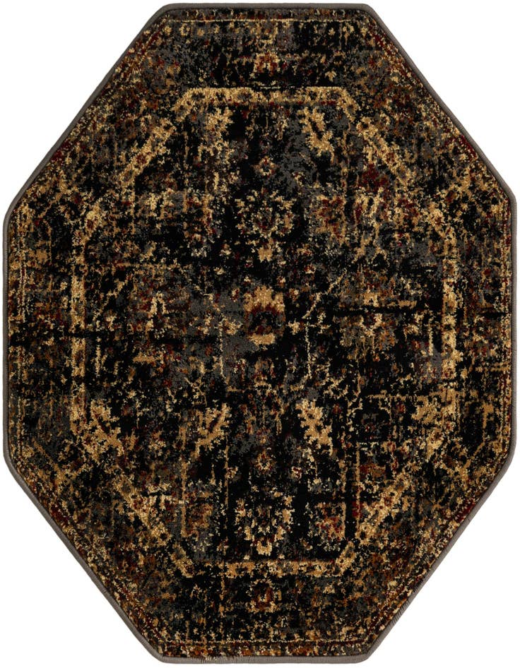 Detail image of 3' x 3' Saturn Octagon Rug