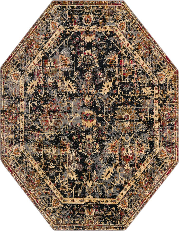 Detail image of 7' 10 x 7' 10 Saturn Octagon Rug