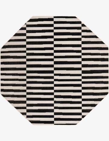 Black SoHo Octagon Rug