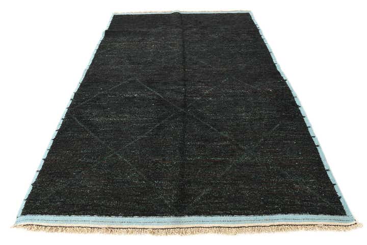 6' 2 x 9' 8 Hand Knotted Moroccan Wool Rug