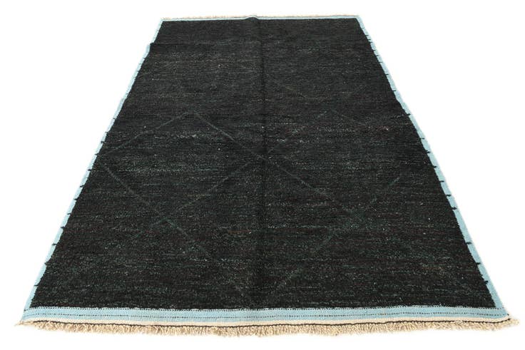 Detail image of 6' 2 x 9' 8 Hand Knotted Moroccan Wool Rug