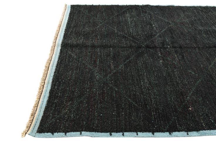 Detail image of 6' 2 x 9' 8 Hand Knotted Moroccan Wool Rug
