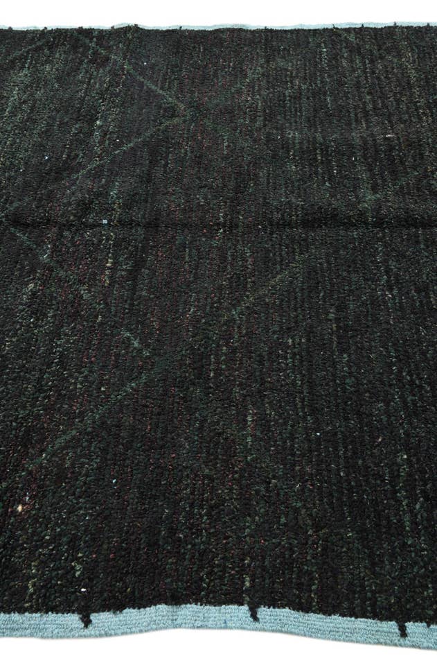 Detail image of 6' 2 x 9' 8 Hand Knotted Moroccan Wool Rug