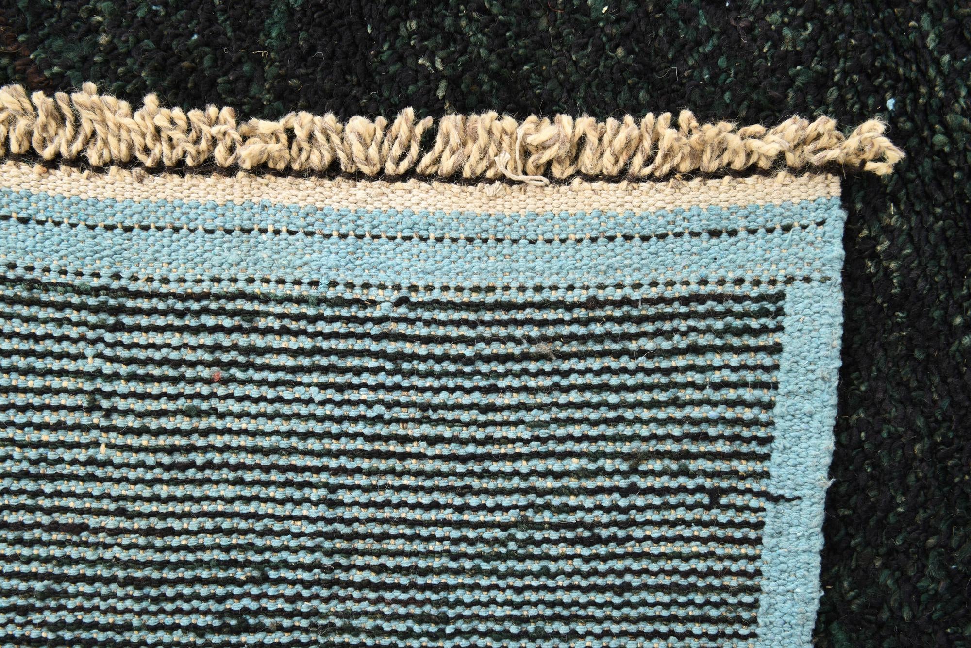 6' 2 x 9' 8 Hand Knotted Moroccan Wool Rug