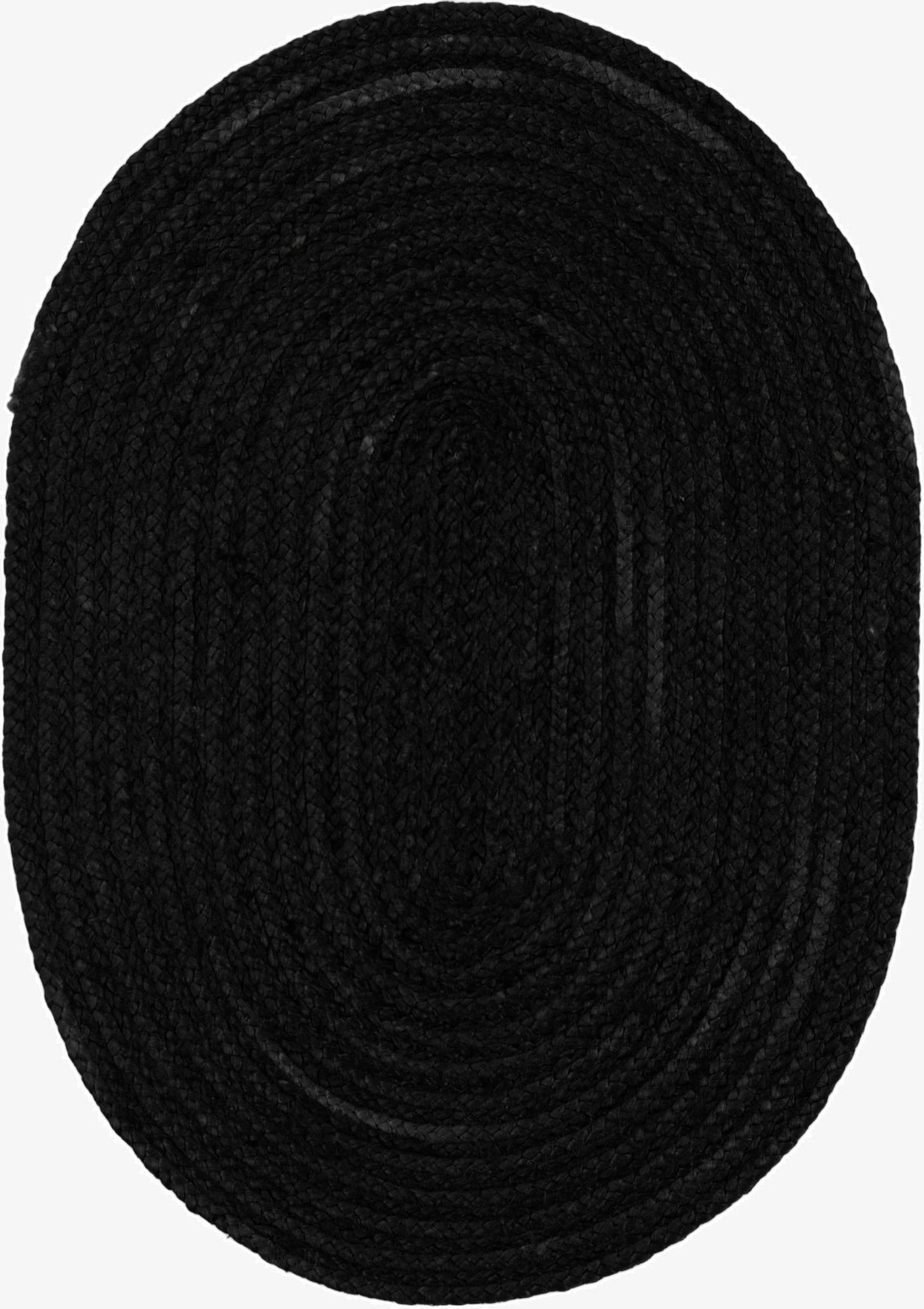 2' 2 x 3' 1  Hand Braided Jute Oval Rug