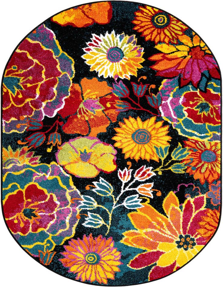 Detail image of 4' 1 x 6' 1 Florence Oval Rug