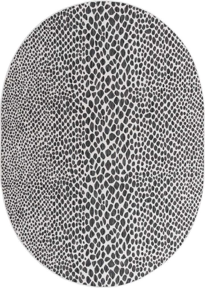 7' 10 x 10' Easy-Clean Jill Zarin Cape Town Indoor / Outdoor Oval Rug