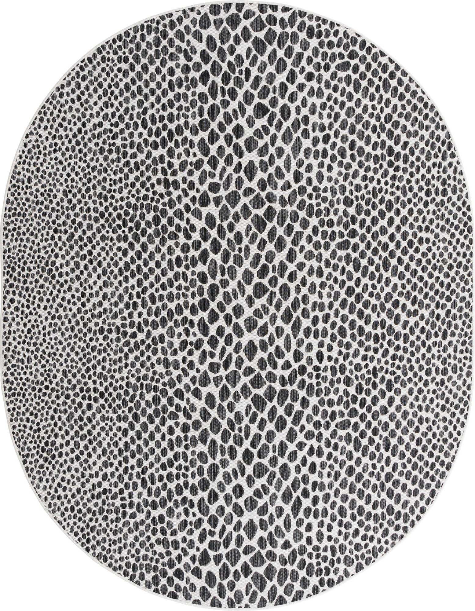 7' 10 x 10' Easy-Clean Jill Zarin Cape Town Indoor / Outdoor Oval Rug