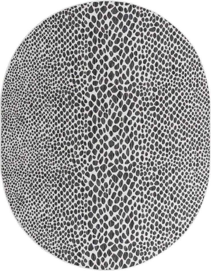 Detail image of 7' 10 x 10' Easy-Clean Jill Zarin Cape Town Indoor / Outdoor Oval Rug
