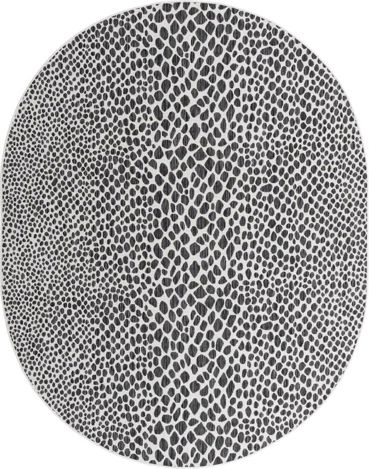 Detail image of 7' 10 x 10' Easy-Clean Jill Zarin Cape Town Indoor / Outdoor Oval Rug