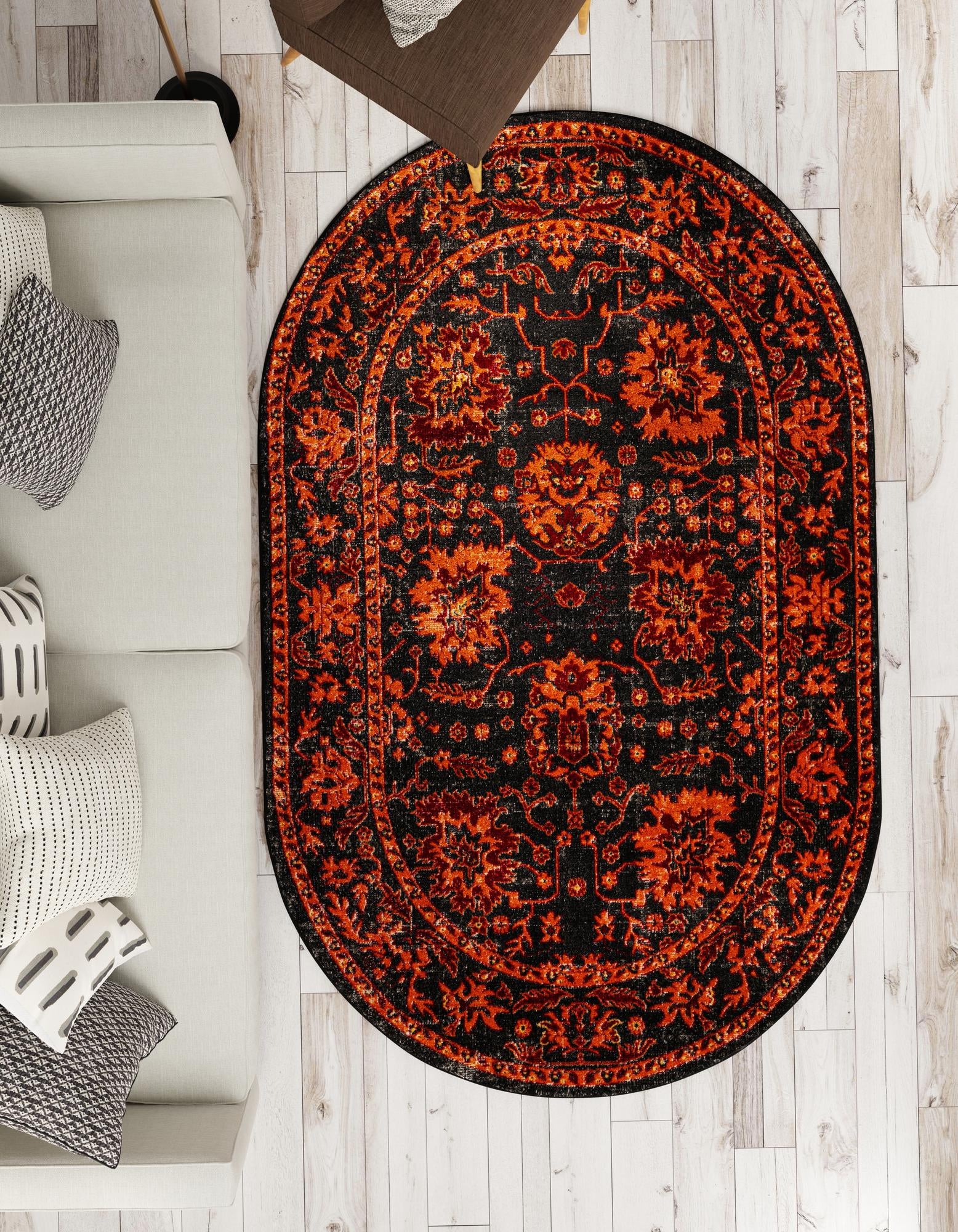 5' 3 x 8' Lucerne Oval Rug