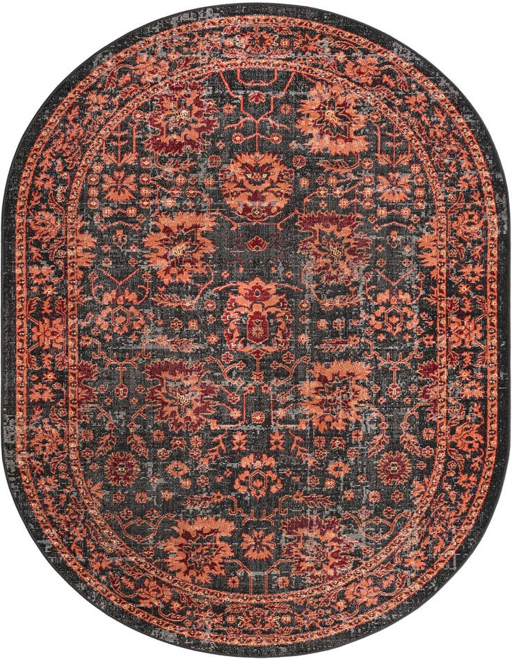 Detail image of 6' 1 x 9' Lucerne Oval Rug