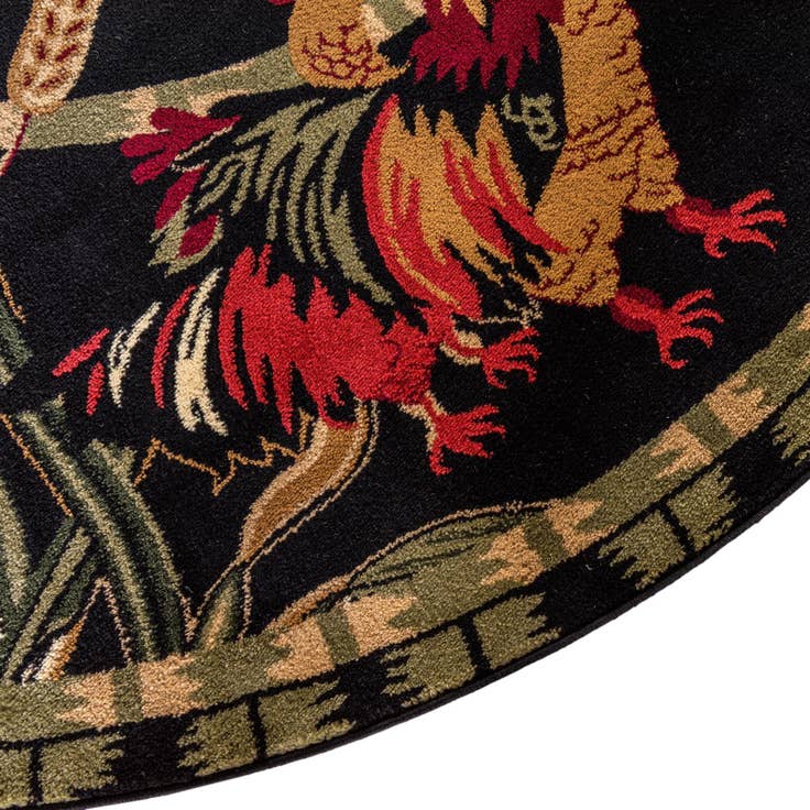 Detail image of 4' x 6' Pastoral Oval Rug