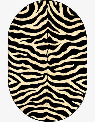 Black Savannah Oval Rug