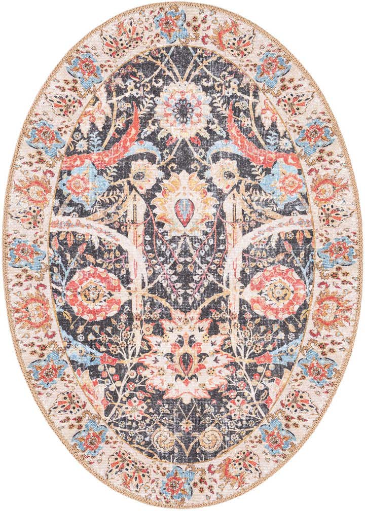 2' x 3' 1 Washable Timeless Oval Rug