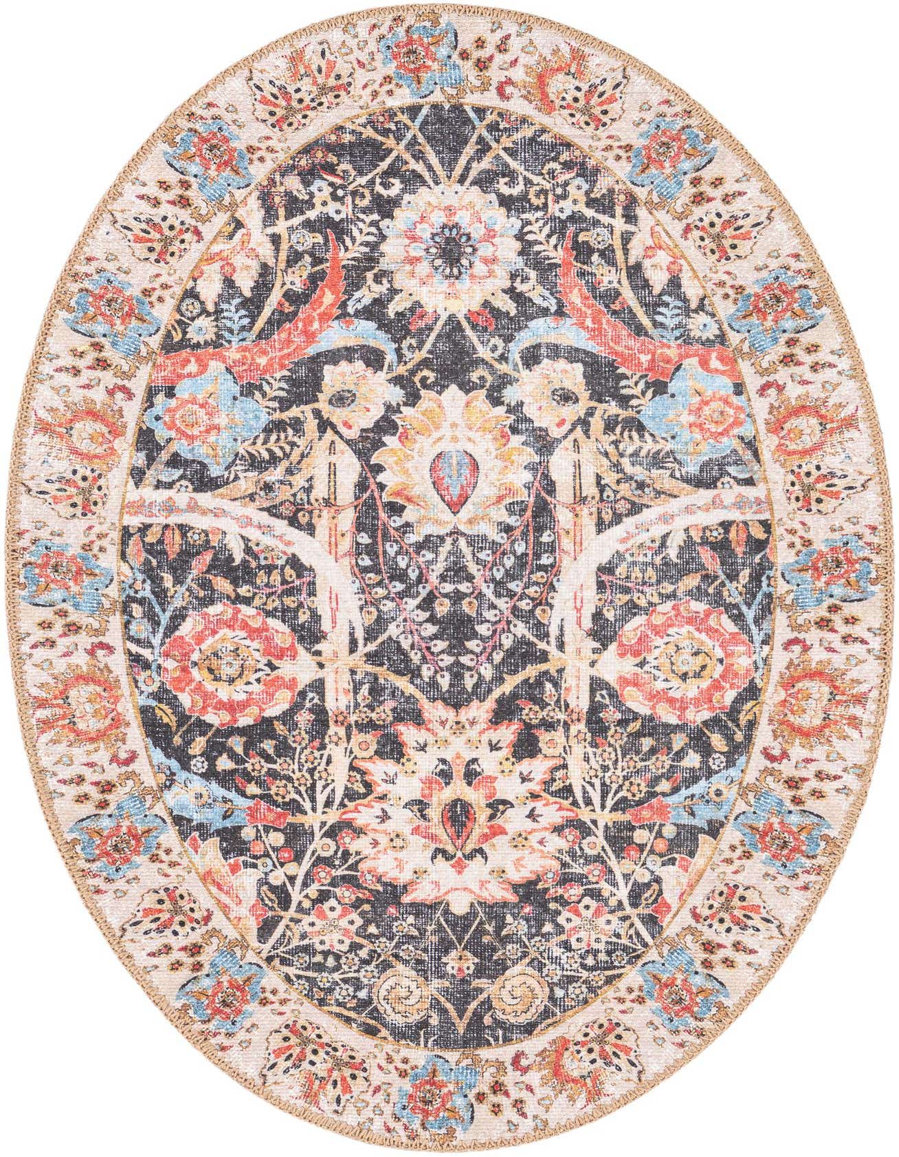 2' x 3' 1 Washable Timeless Oval Rug