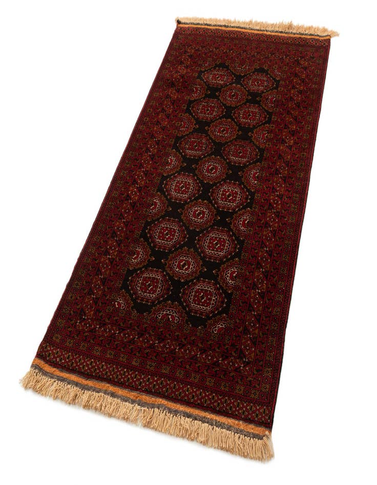 Detail image of 3' 4 x 6' 5  Hand Knotted Afghan Akhche Wool Rug