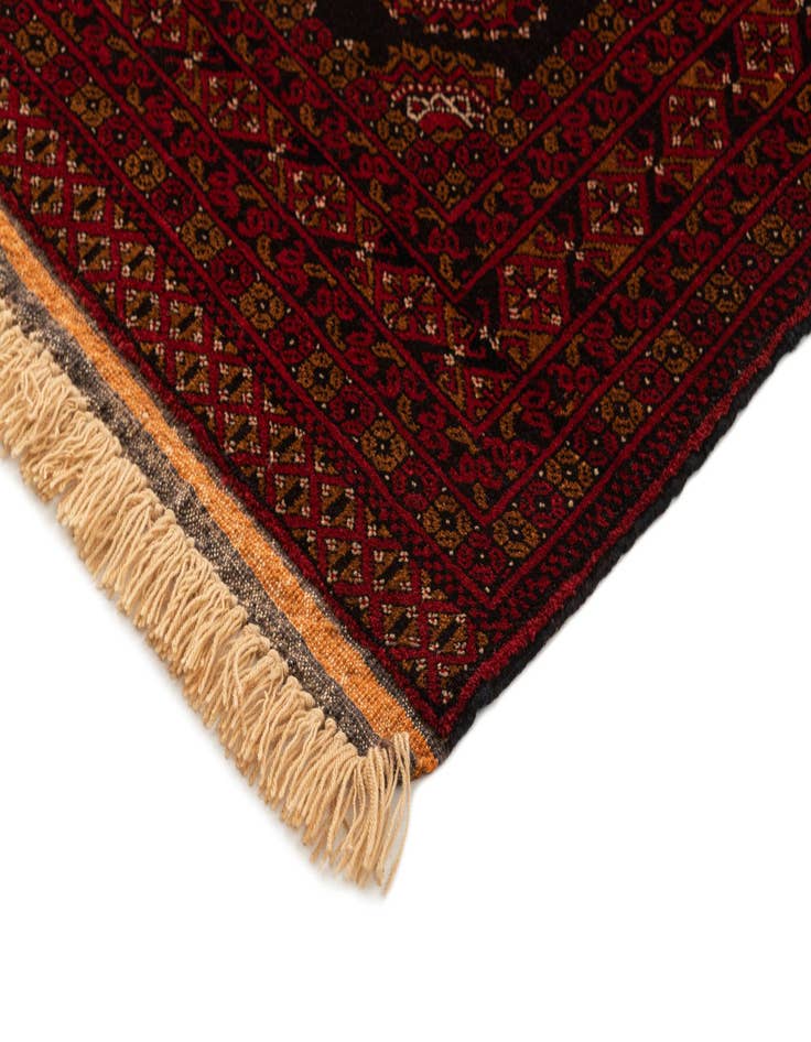 Detail image of 3' 4 x 6' 5  Hand Knotted Afghan Akhche Wool Rug