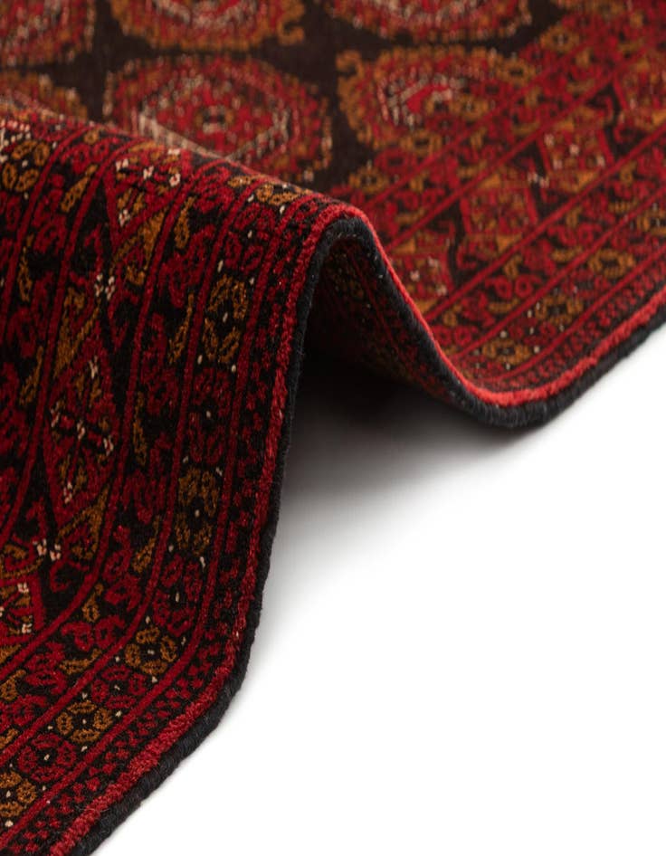 Detail image of 3' 4 x 6' 5  Hand Knotted Afghan Akhche Wool Rug