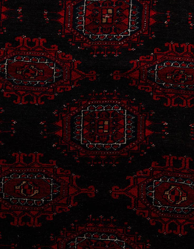 Detail image of 5' 2 x 7' 1  Hand Knotted Afghan Akhche Oriental Wool Rug