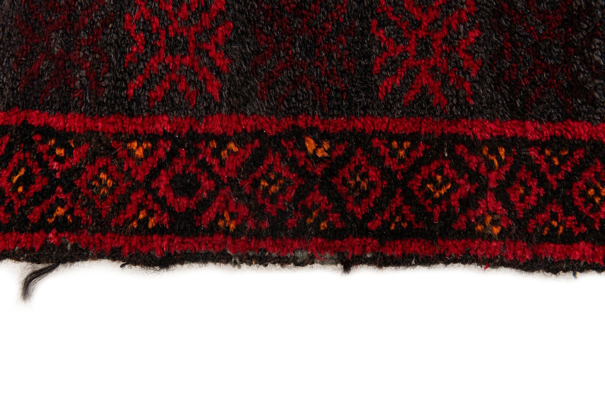 3' x 4' 11 Hand Knotted Afghan Ersari Wool Rug