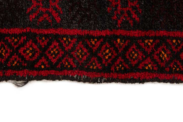 3' x 4' 11 Hand Knotted Afghan Ersari Wool Rug