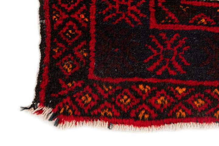 3' x 4' 11 Hand Knotted Afghan Ersari Wool Rug