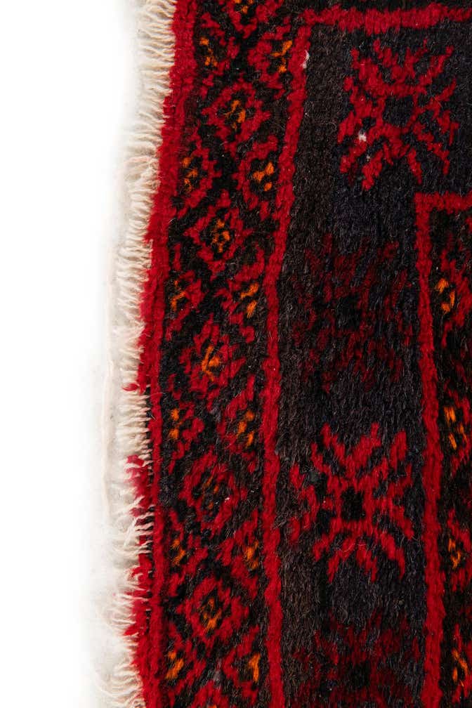 3' x 4' 11 Hand Knotted Afghan Ersari Wool Rug