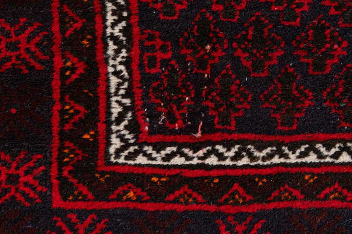 3' x 4' 11 Hand Knotted Afghan Ersari Wool Rug