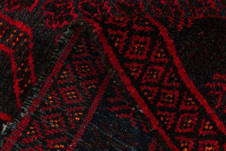 3' x 4' 11 Hand Knotted Afghan Ersari Wool Rug