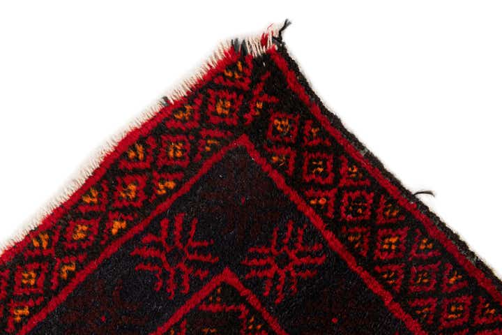 3' x 4' 11 Hand Knotted Afghan Ersari Wool Rug
