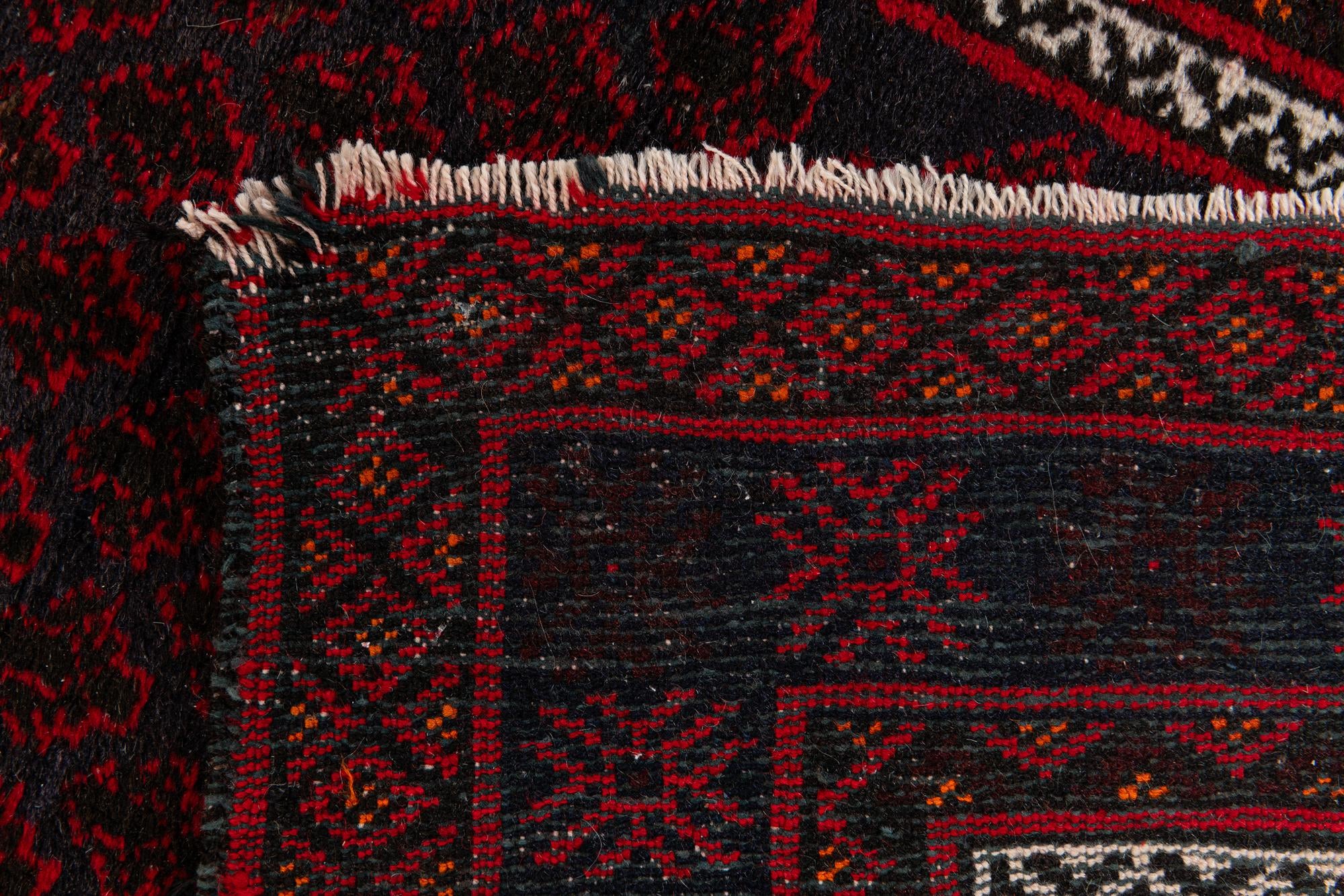 3' x 4' 11 Hand Knotted Afghan Ersari Wool Rug