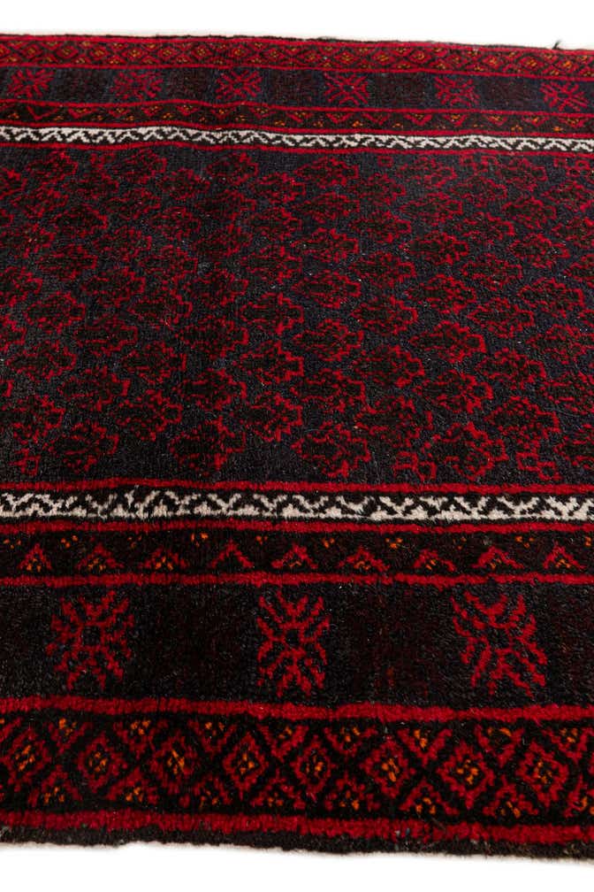 3' x 4' 11 Hand Knotted Afghan Ersari Wool Rug