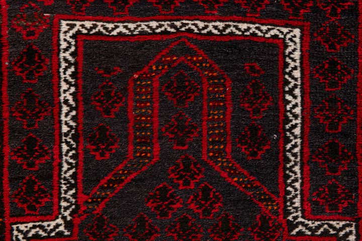 3' x 4' 11 Hand Knotted Afghan Ersari Wool Rug