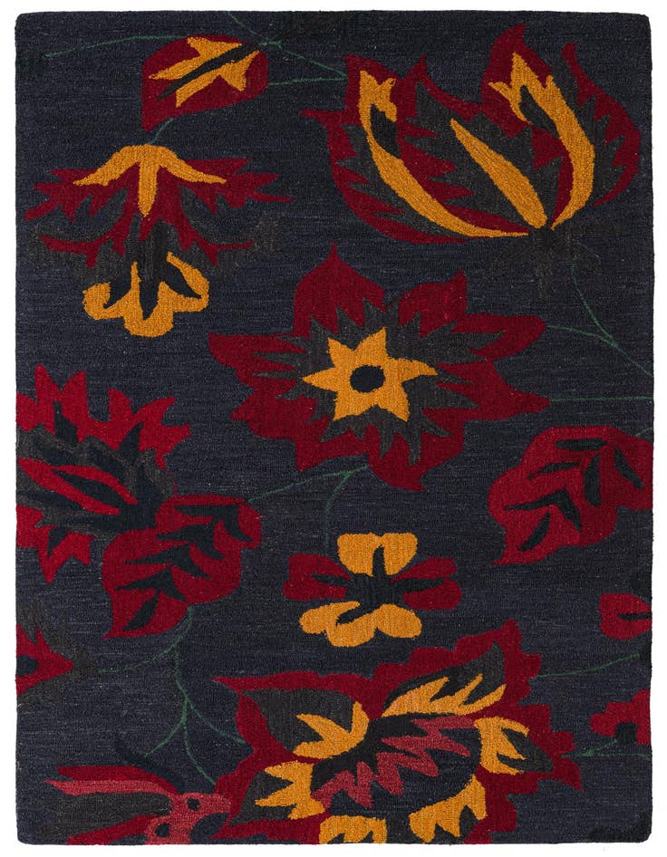 Detail image of 5' x 8' Agra Wool Rug