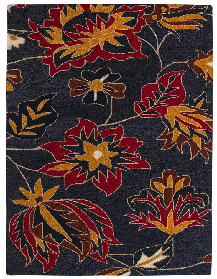 Detail image of 5' x 7' 10 Agra Wool Rug