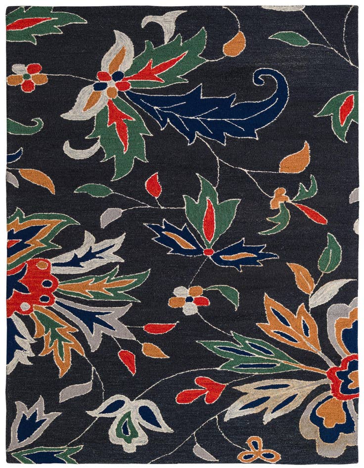 Detail image of 5' x 8' Agra Wool Rug