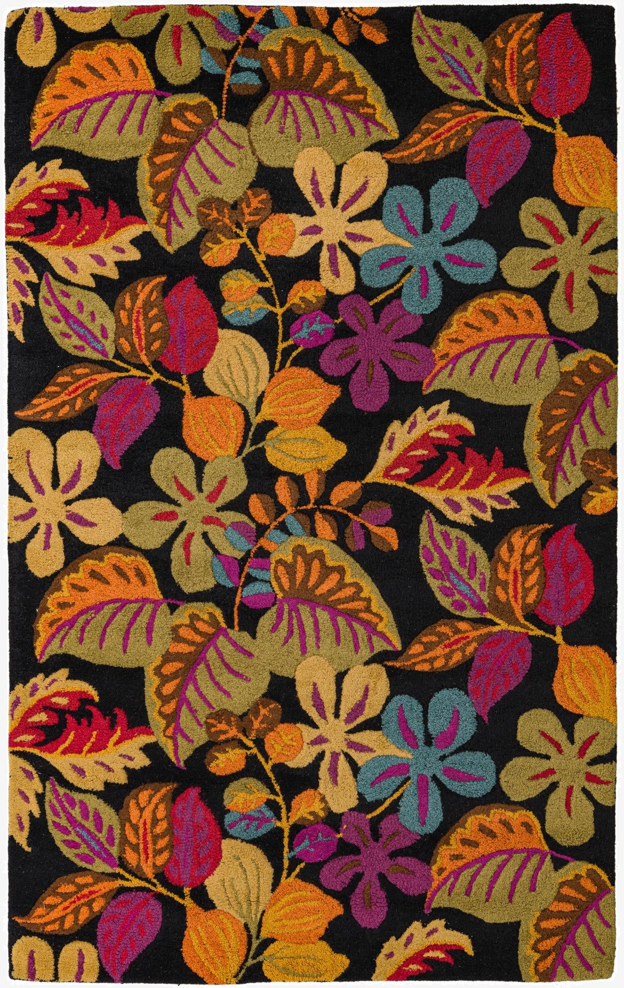 5' x 7' 10 Agra Wool Rug