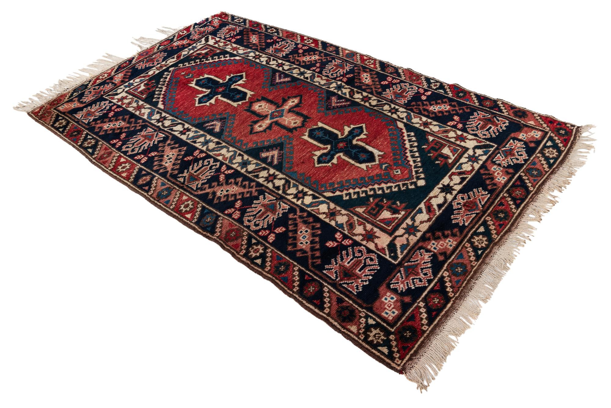 4' 2 x 6' 9 Hand Knotted Anatolian Wool Rug
