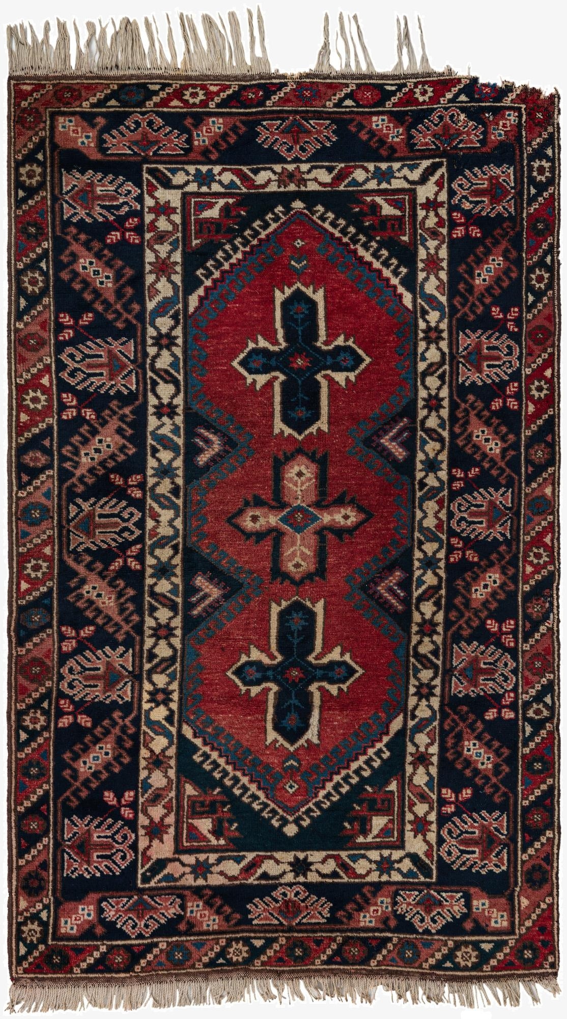 4' 2 x 6' 9  Hand Knotted Anatolian Wool Rug