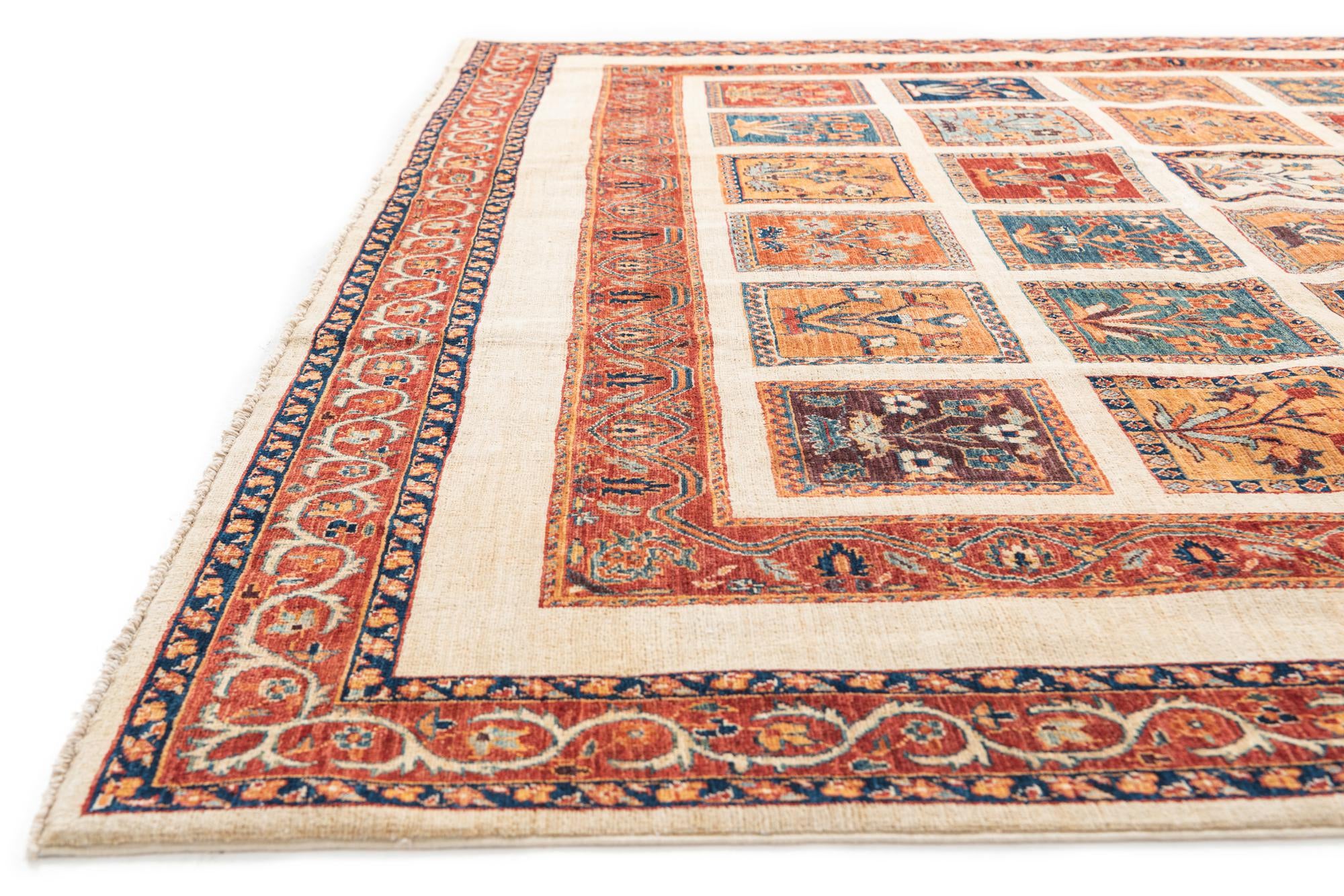 9' x 11' 5 Hand Knotted Ariana Ziegler Oriental Rug