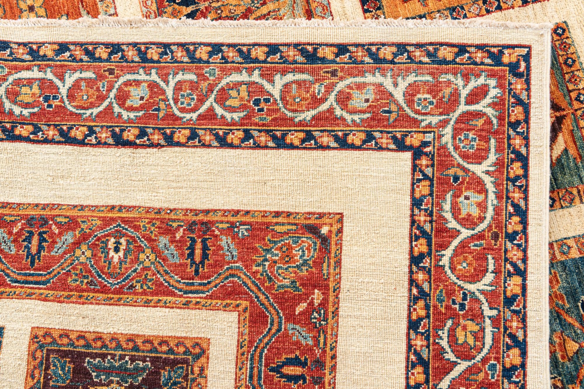 9' x 11' 5 Hand Knotted Ariana Ziegler Oriental Rug
