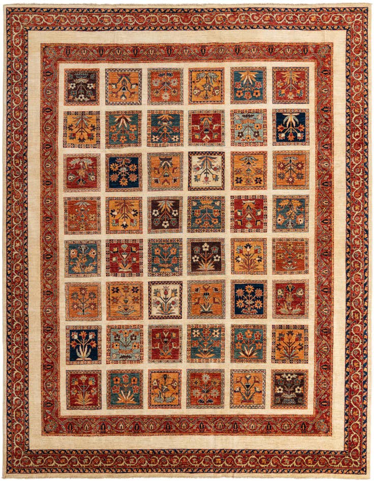 Detail image of 9' x 11' 5 Hand Knotted Ariana Ziegler Oriental Rug