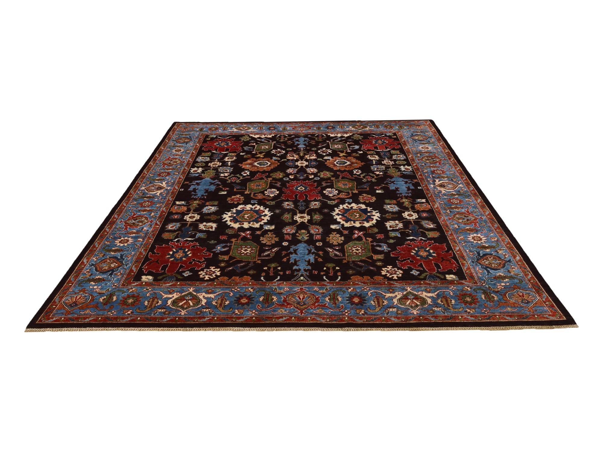 8' 11 x 11' 6 Hand Knotted Ariana Ziegler Rug